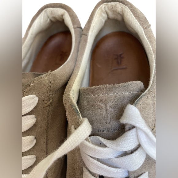 Frye Womens Shoes Frye Kerry Suede Low Lace Up Sneakers Sz8 - Picture 8 of 12